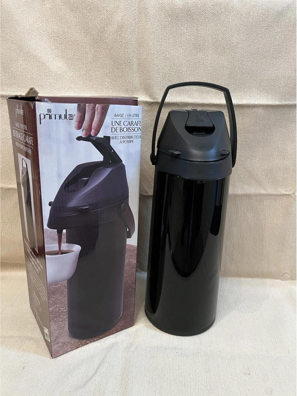 Primula 1.9 L Thermal Carafe Air Pump Pot Open Box
